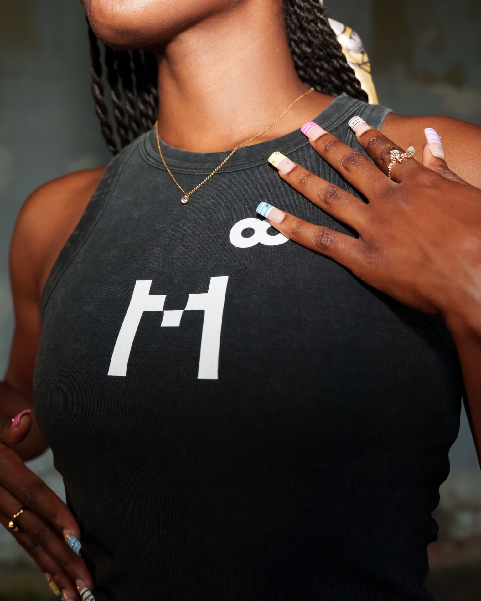 Women's snow washed cropped tank top